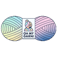 ohmygarn knitting yarn garn strikke Sticker