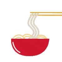 Yutakaeats japanese noodles ramen chopsticks Sticker