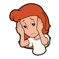 Sad Bibi Und Tina Sticker by Kiddinx