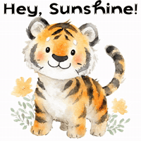 Tiger Cub Hello GIF