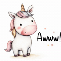 Unicorn Awww GIF