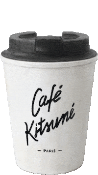 Coffee Cafe Sticker by Maison Kitsuné