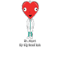 Heart Doctor Sticker by BigHeadBob.com