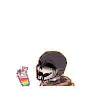 BidHakihix ink undertale wingsei inksans Sticker
