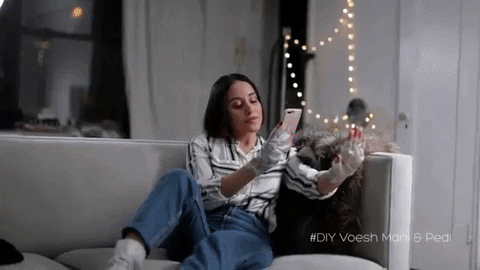 voeshny giphygifmaker pretty skincare relax GIF