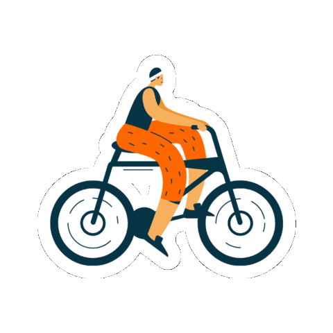 SteppingStoneHouse giphygifmaker bike riding biking Sticker