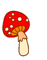 Happy Mushroom Sticker by LittlePieceofmyHeart
