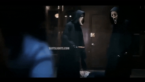 assoy giphyupload scream ghostface knife wipe GIF