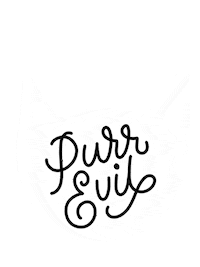 Evil Cat Sticker by Sarah Types