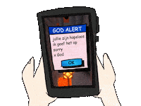 Smollmighty animation phone god hopeless Sticker