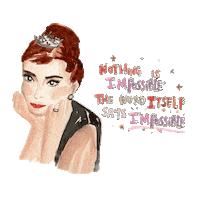 Audrey Hepburn Fashion Sticker
