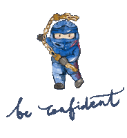 Confident Sticker
