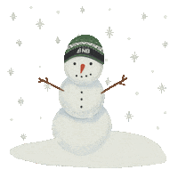 Winter Snowman Sticker by destinationnb