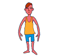 Sun Burn Summer Sticker by Jethro Haynes