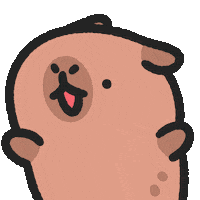 Capybara No Sticker by sansanplanet