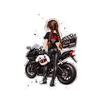 Motorcycle Rider Sticker