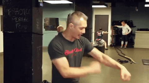 ritchieyip giphygifmaker shadowboxing GIF