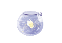 chubbylilrabbit blue space stars magic Sticker