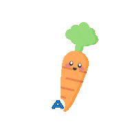 Easter Carrot Sticker by Snikpic