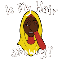 african muslim hair Sticker by RS