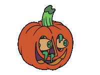 Halloween Pumpkin Sticker by Cereal