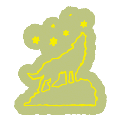 Road Trip Wolf Sticker by UrbanOutfitters