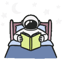Night Book Sticker