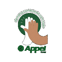 appelhome appel apel appel home apeel Sticker