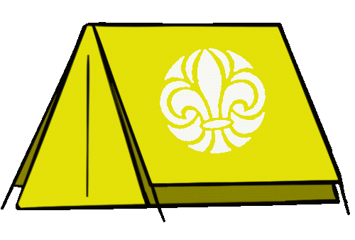 Tent Camping Sticker by Scouterna