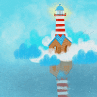 thedrawingtaleofrunni lighthouse beachlife thedrawingtaleofrunni GIF