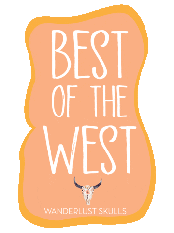 WanderlustSkulls giphyupload western buffalo wanderlust Sticker