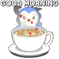 Good Morning Coffee Sticker by Pudgy Penguins