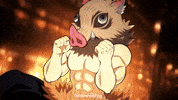 Excited Demonslayer GIF