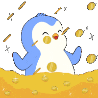 Im Rich Pay Day Sticker by Pudgy Penguins