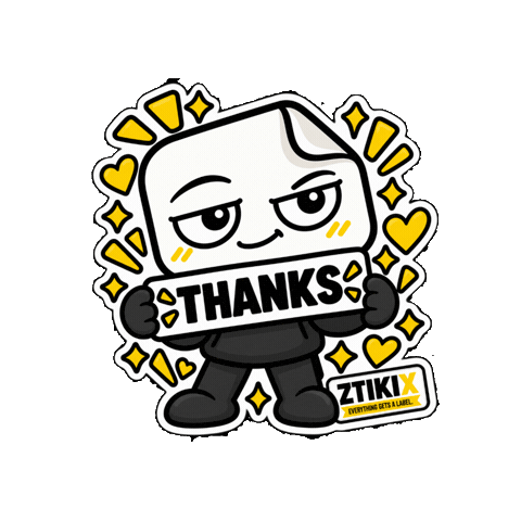 Thank You So Much Sticker by ZTIKIX