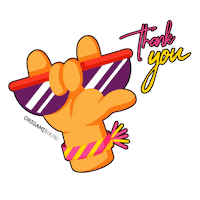 Summer Thanks Sticker by Origami Bikini