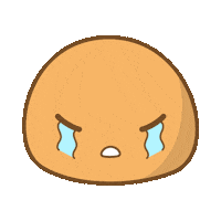 mochimii fun cute food sad Sticker