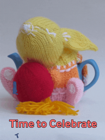 New Year Bunny GIF by TeaCosyFolk