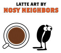 Nosy Neighbors Sticker by buddhabeanscoffee