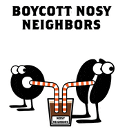 Nosy Neighbor Sticker by buddhabeanscoffee