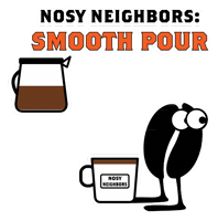 Bad Coffee Nosy Neighbors Sticker by buddhabeanscoffee