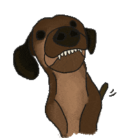 Happy Dog Sticker