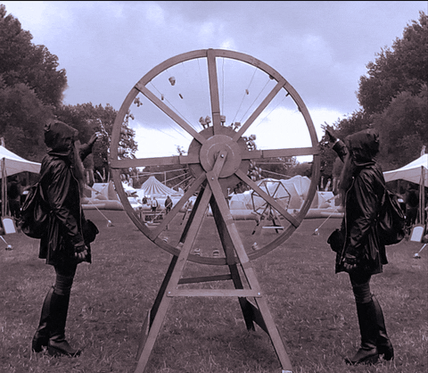 turning wheel of fortune GIF by Kitsune Kowai