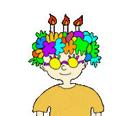 Meedayo happy birthday kids cake Sticker