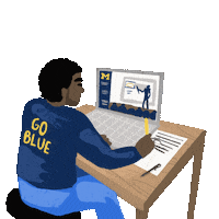 Michigan Football Mask Sticker by University of Michigan