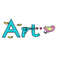 martafofiart art heart bird fly Sticker
