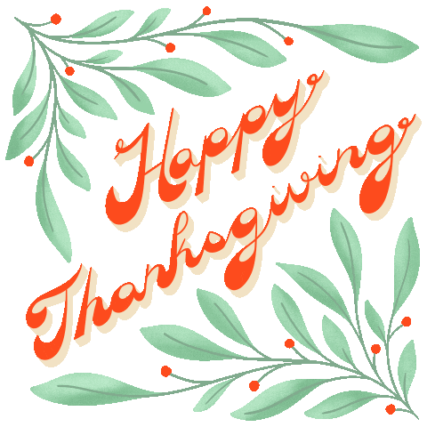 Thanksgiving Day Sticker by Liz Kohler Brown