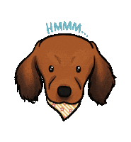 Bored Dog Sticker