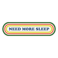 Tired Text Sticker