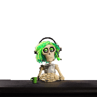Shocked Skeleton Sticker by HAYWARD